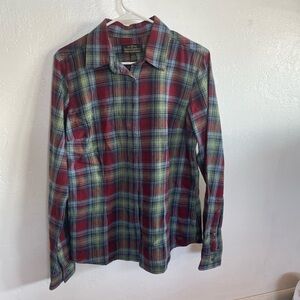 Plaid Red and Green Men's Shirt